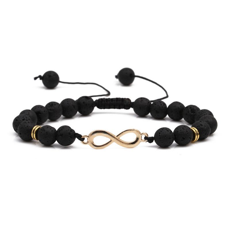 Natural Stone Fashion Animal Bracelet  (black) Nhyl0110-black