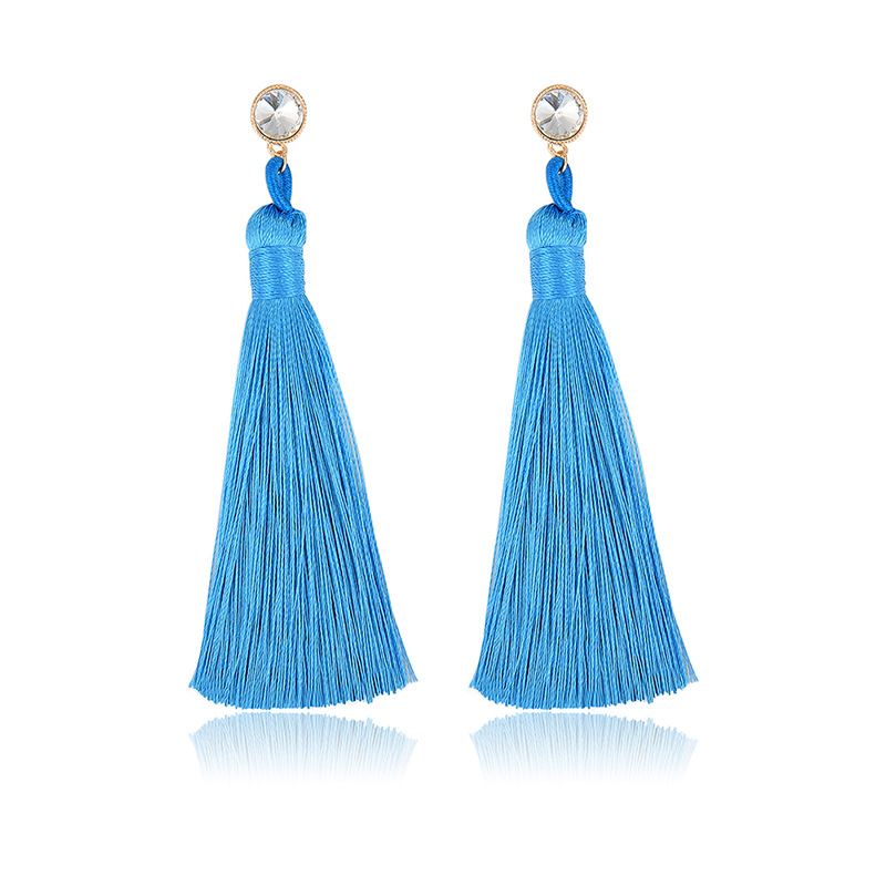 European And American New Bohemian Ethnic Style Long Elegant Tassel Earrings Women's Earrings Exclusive For Cross-border