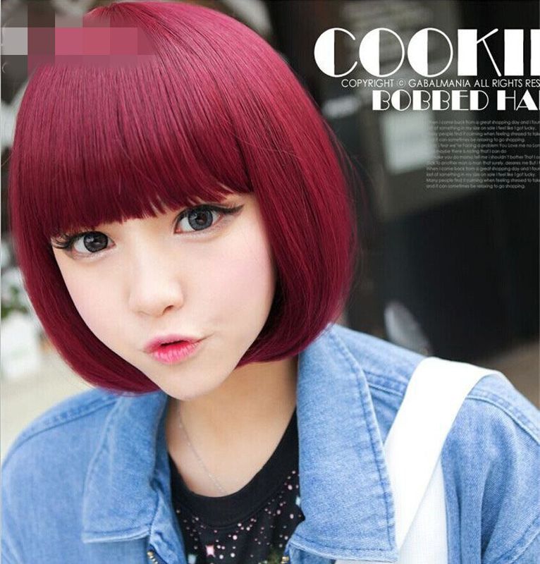 High-temperature   Wig  (red Wine) Nhnf0049-red-wine