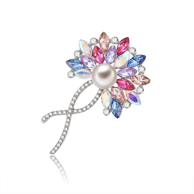 Alloy Fashion Flowers Brooch  (61187183) Nhxs1942-61187183