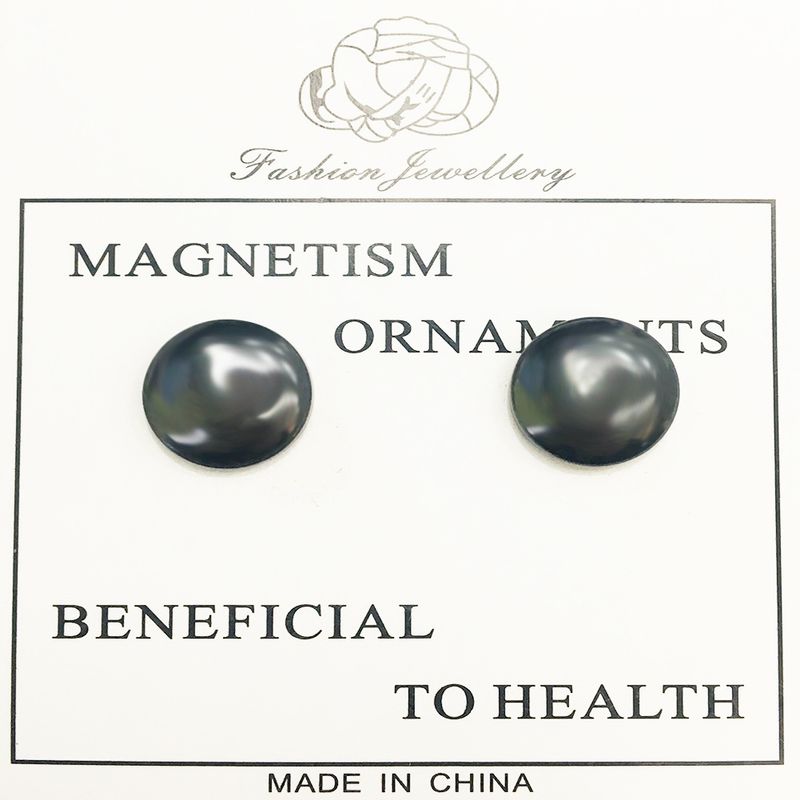 Die Heißen Schwarzen Magnet Akupunktur Ohrringe Sind In Europa Und Amerika Beliebt. Einfache Durchbohrte Magnet Ohrringe. Grenz Überschreitende E-commerce-quellen