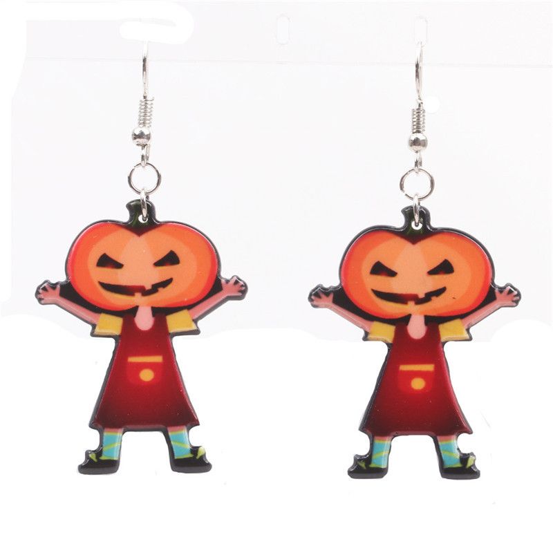 Acrylic Fashion Geometric Earring  (pumpkin Boy) Nhyl0286-pumpkin-boy