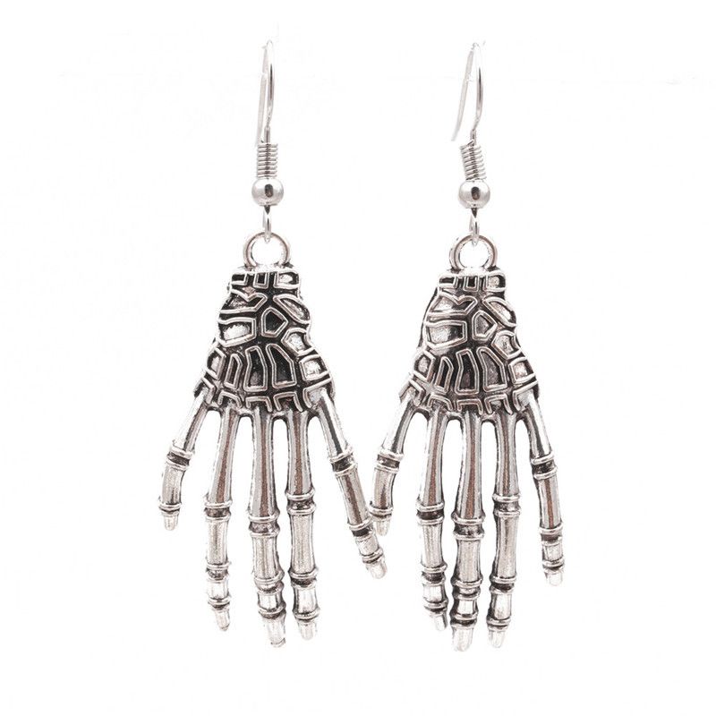 Fashion Palm Plating Alloy No Inlaid Earrings