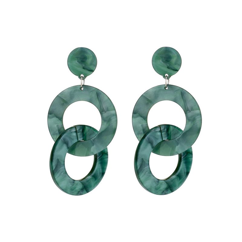 Plastic Vintage Geometric Earring  (green)  Fashion Jewelry Nhll0301-green