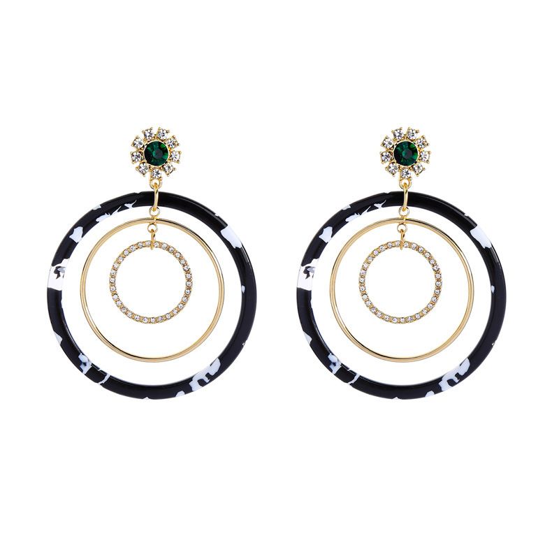 Alloy Fashion Geometric Earring  (black-1)  Fashion Jewelry Nhqd6098-black-1