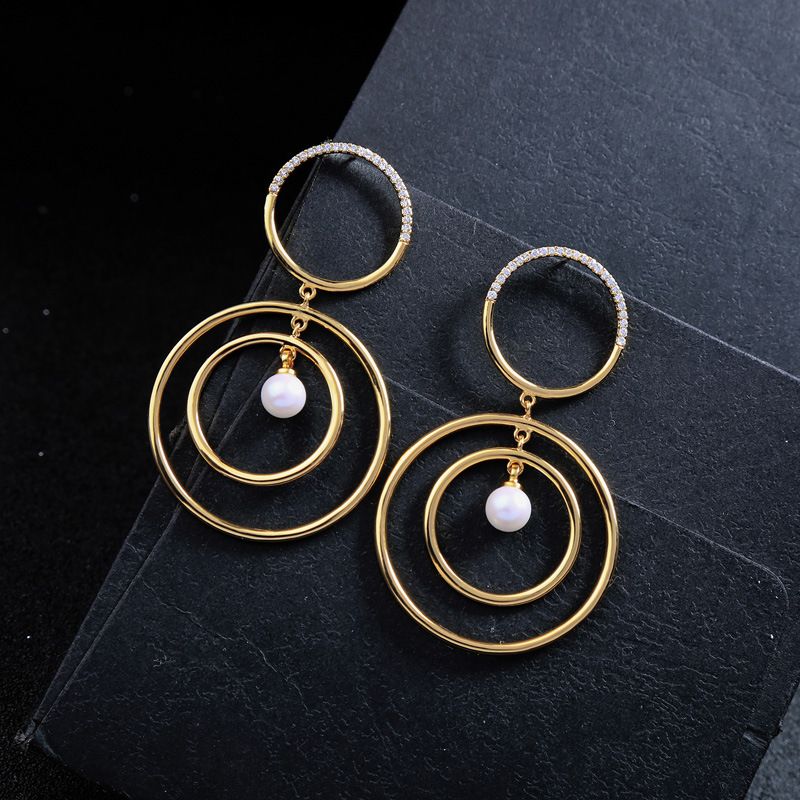 Copper Korea Geometric Earring  (photo Color)  Fine Jewelry Nhqd6132-photo-color