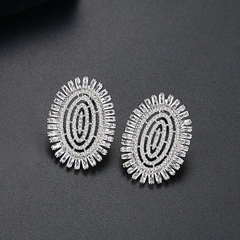 Alloy Fashion Geometric Earring  (white-t02e24)  Fashion Jewelry Nhtm0636-white-t02e24