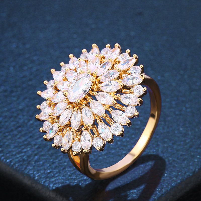 Copper Fashion Geometric Ring  (alloy)  Fine Jewelry Nhas0422-alloy