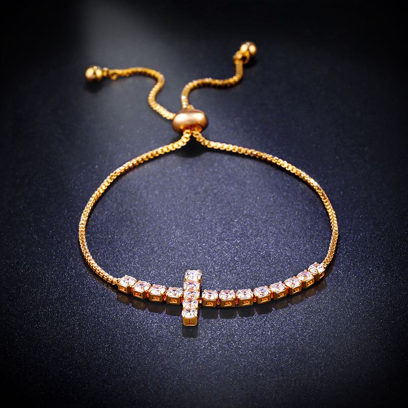 Imitated Crystal&cz Korea Geometric Bracelet  (alloy)  Fashion Jewelry Nhas0445-alloy