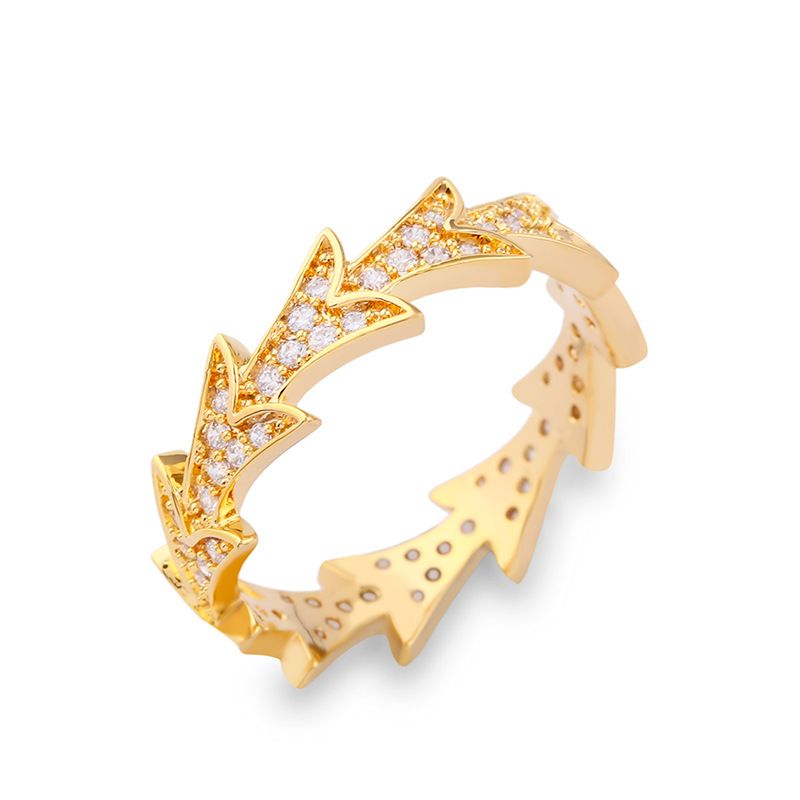 Damen Koreanische Version Des Einfachen Simulations Diamantrings Freundin Geschenk Geometrischer Zirkon Gold-und Silber Ring Kleiner Frischer Ring Rih25