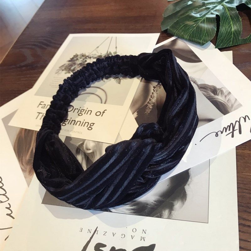 Cloth Korea Bows Hair Accessories  (black)  Fashion Jewelry Nhsm0090-black