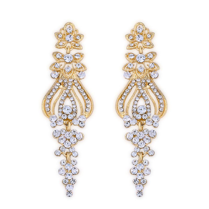 Imitated Crystal&cz Simple Flowers Earring  (alloy)  Fashion Jewelry Nhas0496-alloy