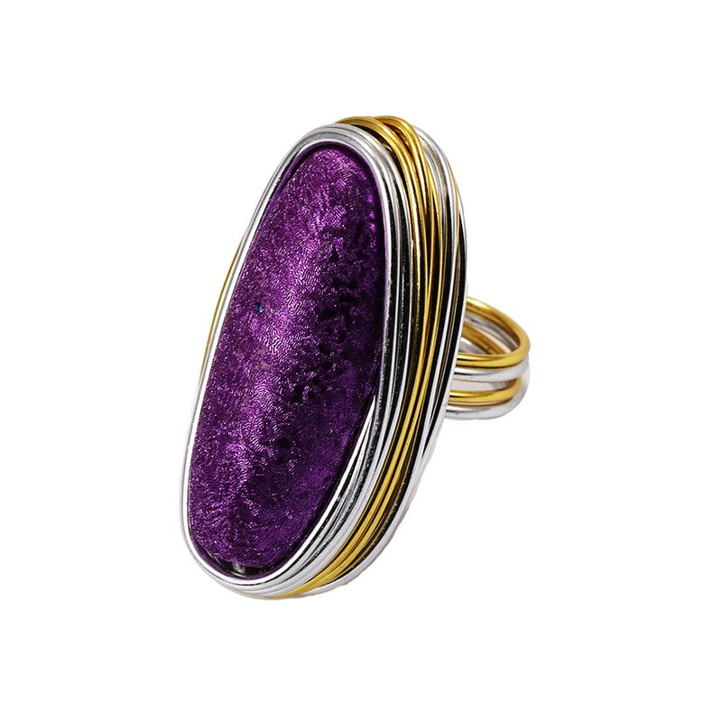 Alloy Fashion Geometric Ring  (purple-7)  Fashion Jewelry Nhjq11259-purple-7