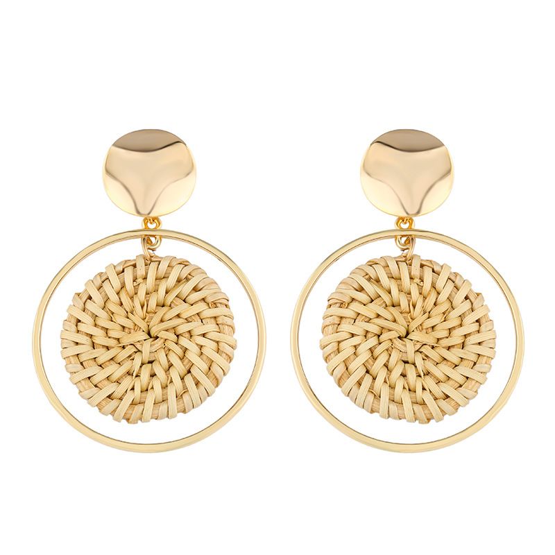 Alloy Fashion Geometric Earring  (erp39 Beige)  Fashion Jewelry Nhas0527-erp39-beige