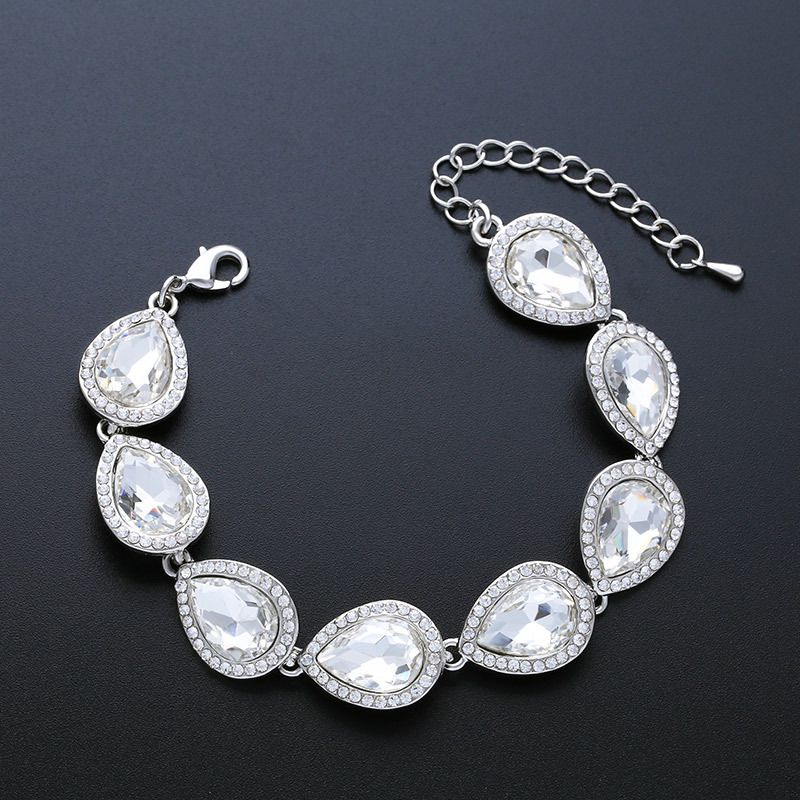 Imitated Crystal&cz Fashion Geometric Bracelet  (alloy)  Fashion Jewelry Nhas0606-alloy