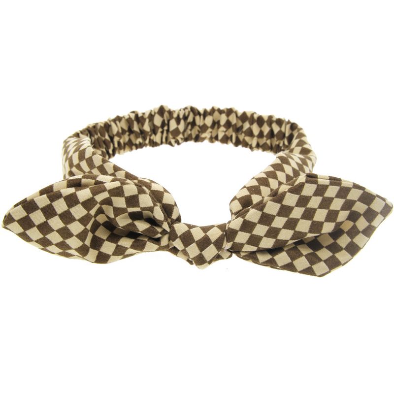 Cloth Fashion Geometric Hair Accessories  (brown Plaid)  Fashion Jewelry Nhwo0663-brown-plaid