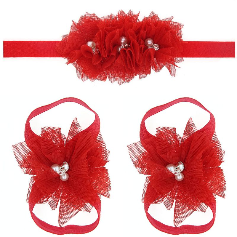 Cloth Fashion Flowers Hair Accessories  (red)  Fashion Jewelry Nhwo0801-red