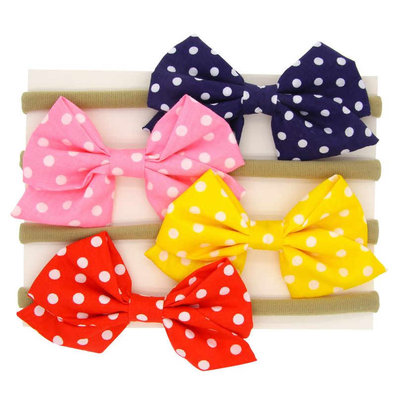 Cloth Fashion Bows Hair Accessories  (4-color Mixing)  Fashion Jewelry Nhwo0975-4-color-mixing