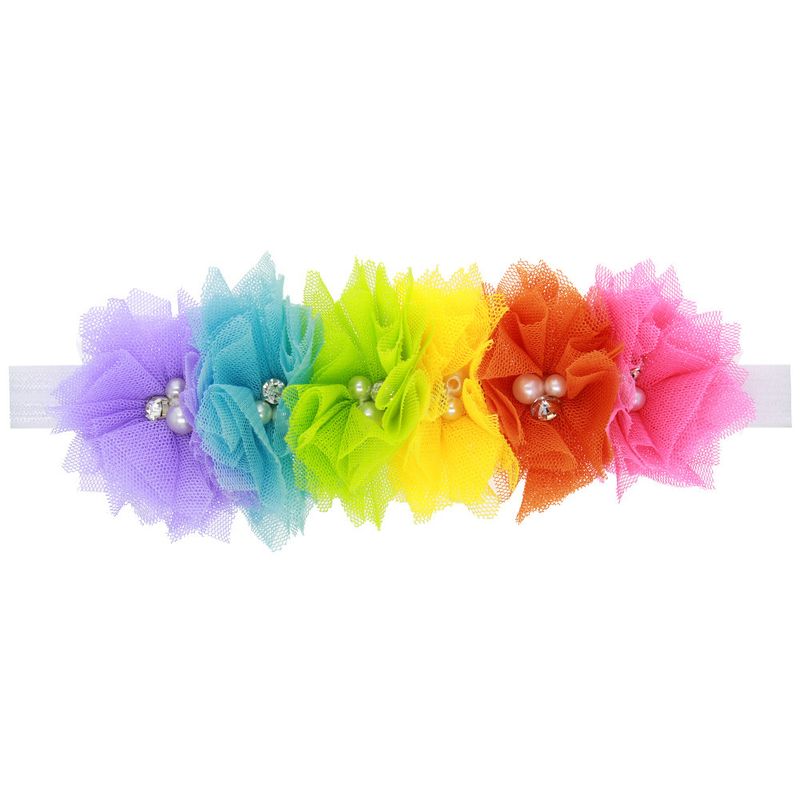 Alloy Fashion Flowers Hair Accessories  (rainbow Color)  Fashion Jewelry Nhwo1034-rainbow-color