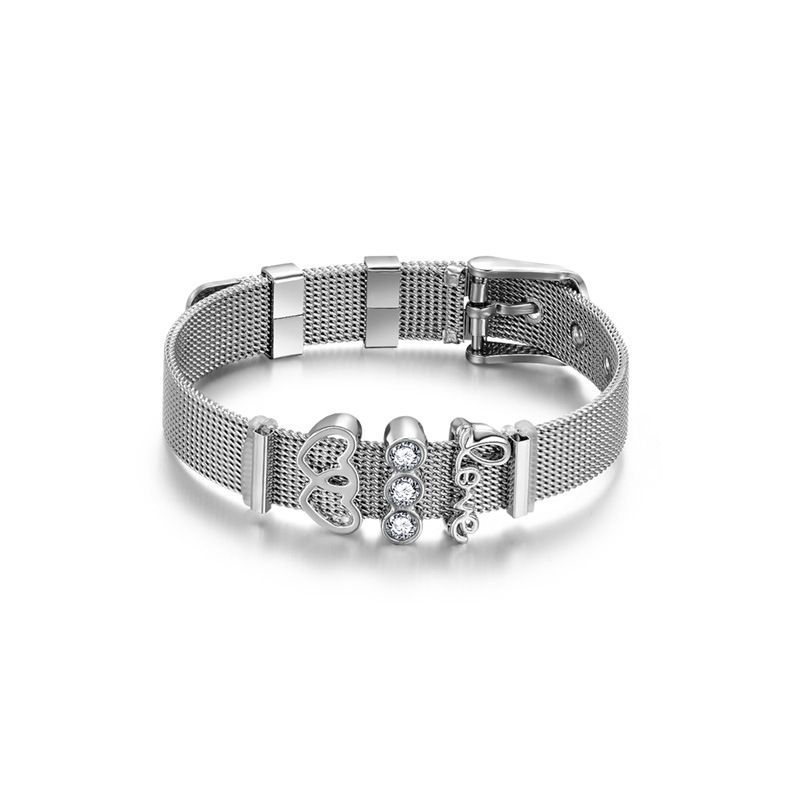 Hot Sale Europäische Und Amerikanische Mode Neue Produkte Romantische Liebe Liebe Buchstaben Zirkon Dekoratives Armband Exquisite Armband Armband