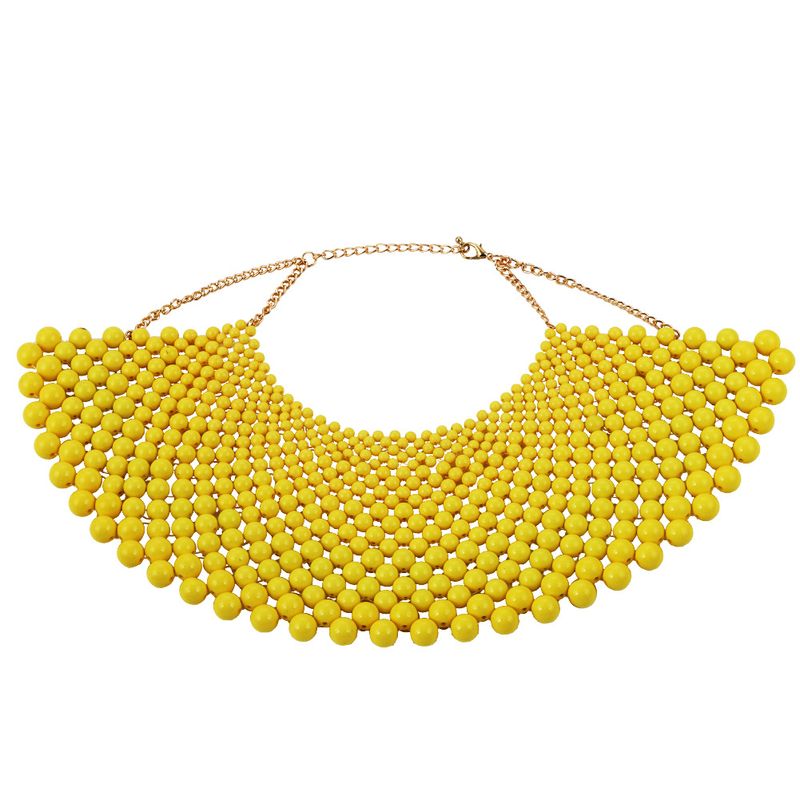 Acrylic Fashion Geometric Necklace  (yellow)  Fashion Jewelry Nhjq11275-yellow