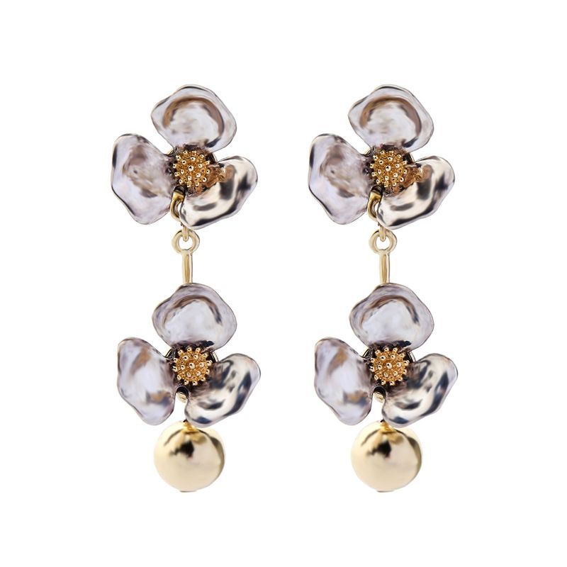Alloy Fashion Flowers Earring  (alloy-1)  Fashion Jewelry Nhqd6252-alloy-1