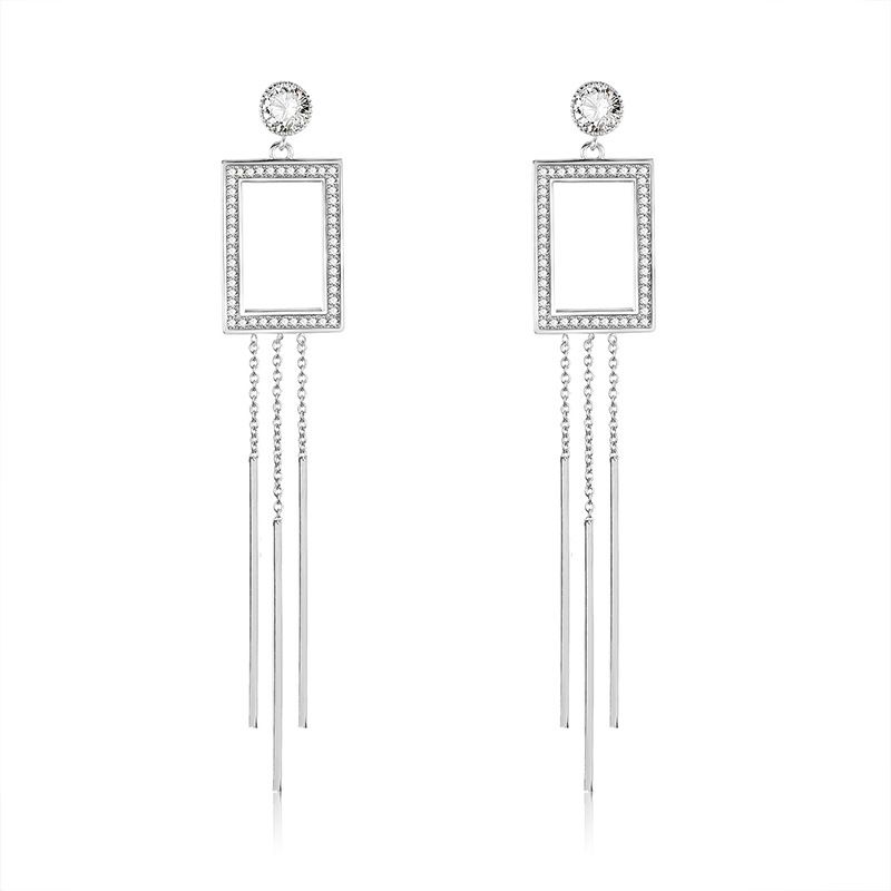 Copper Simple Tassel Earring  (61189592)  Fine Jewelry Nhxs2356-61189592