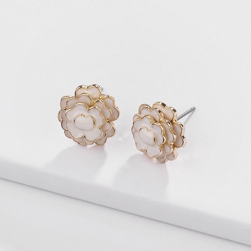 Alloy Fashion Flowers Earring  (white)  Fashion Jewelry Nhlu0606-white