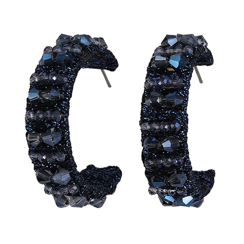 Imitated Crystal&cz Fashion Bolso Cesta Earring  (blue)  Fashion Jewelry Nhjq11300-blue