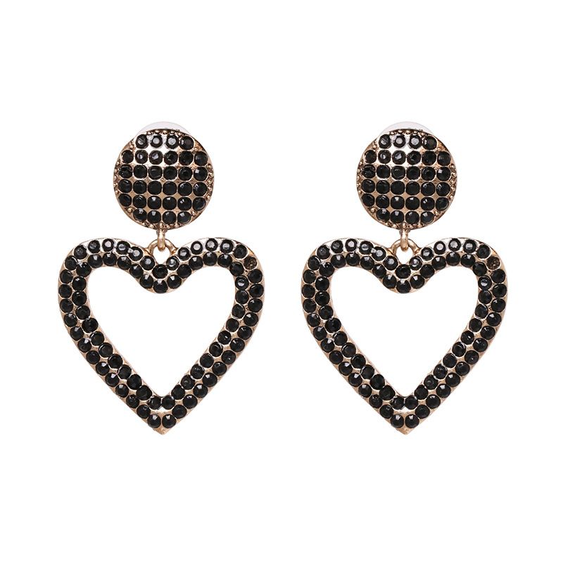 Alloy Fashion Sweetheart Earring  (black)  Fashion Jewelry Nhjj5515-black