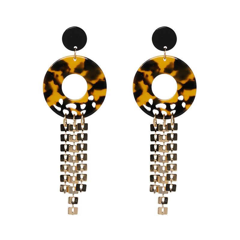 Acrylic Fashion Tassel Earring  (brown)  Fashion Jewelry Nhjj5539-brown