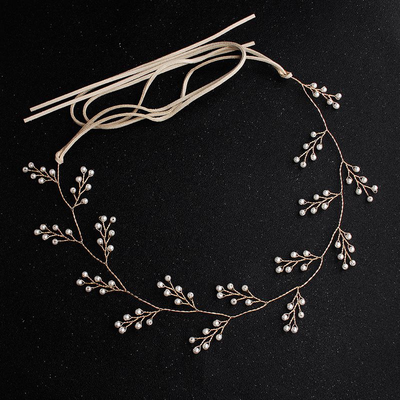 Europäische Und Amerikanische Hochzeit Braut Schmuck Trend Einfache Koreanische Samt Riemen Hand Gefertigte Perlen Stirnband Stirnband Herkunft