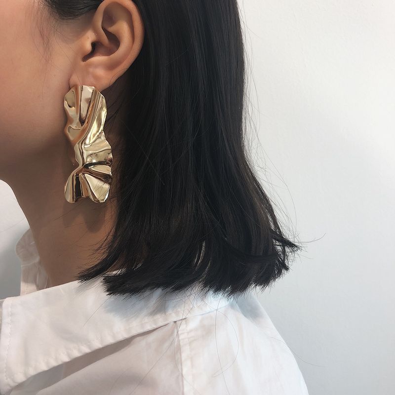 Europäischer Und Amerikanischer Grenz Überschreiten Der Schmuck Persönlichkeit Unregelmäßiger Spiegel Lange Ohrringe Weibliches Temperament Geometrisches Design Sinn Kreative Ohrringe