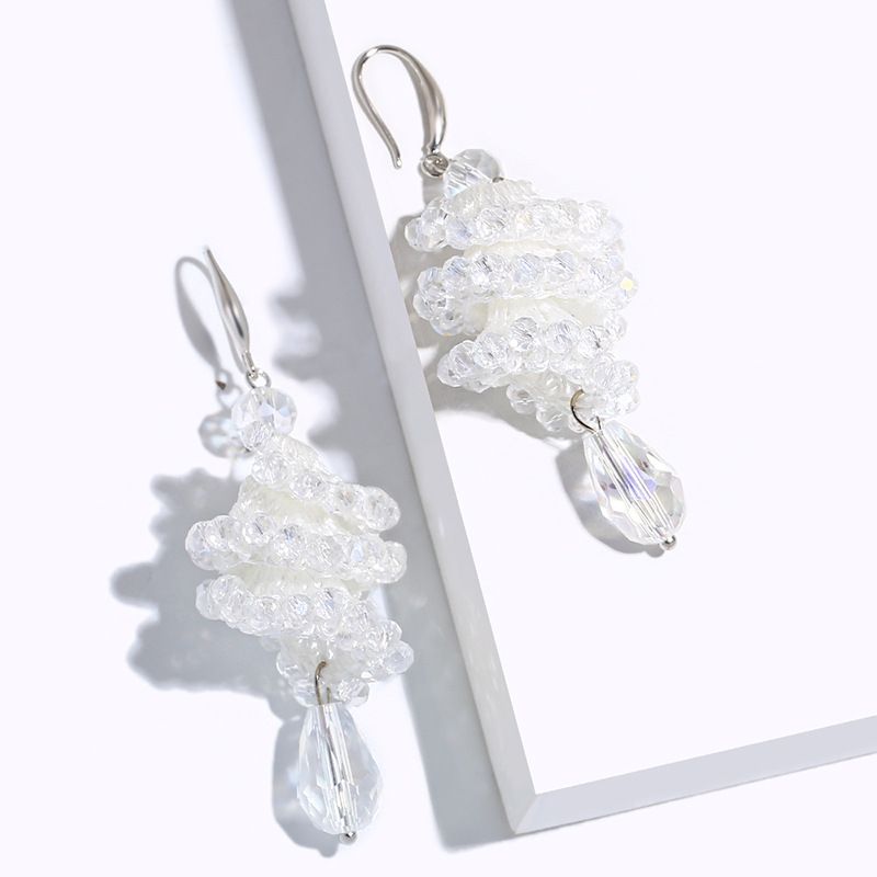 Europäische Und Amerikanische Mode Hand Gewebte Weibliche Perlen Ohrringe Ins Internet Internet Bohemian Ohrringe Großhandel Erm67
