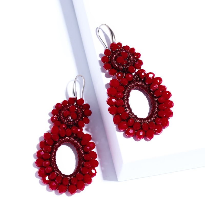 Alloy Fashion Geometric Earring  (red)  Fashion Jewelry Nhas0151-red