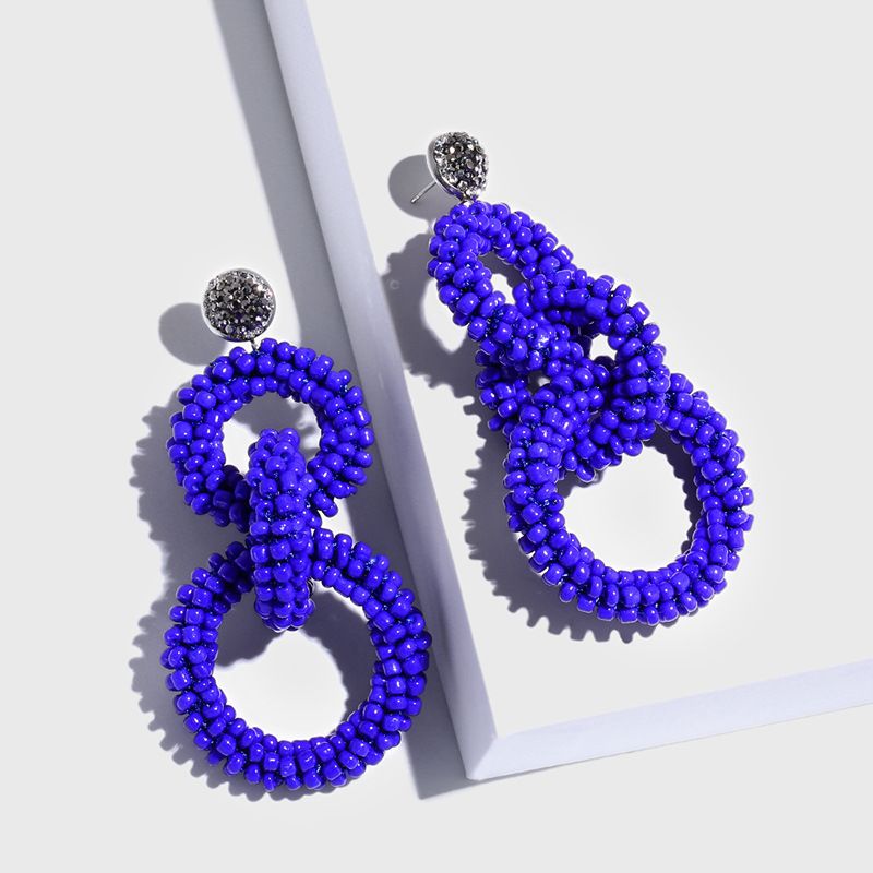 Alloy Fashion Geometric Earring  (blue)  Fashion Jewelry Nhas0197-blue