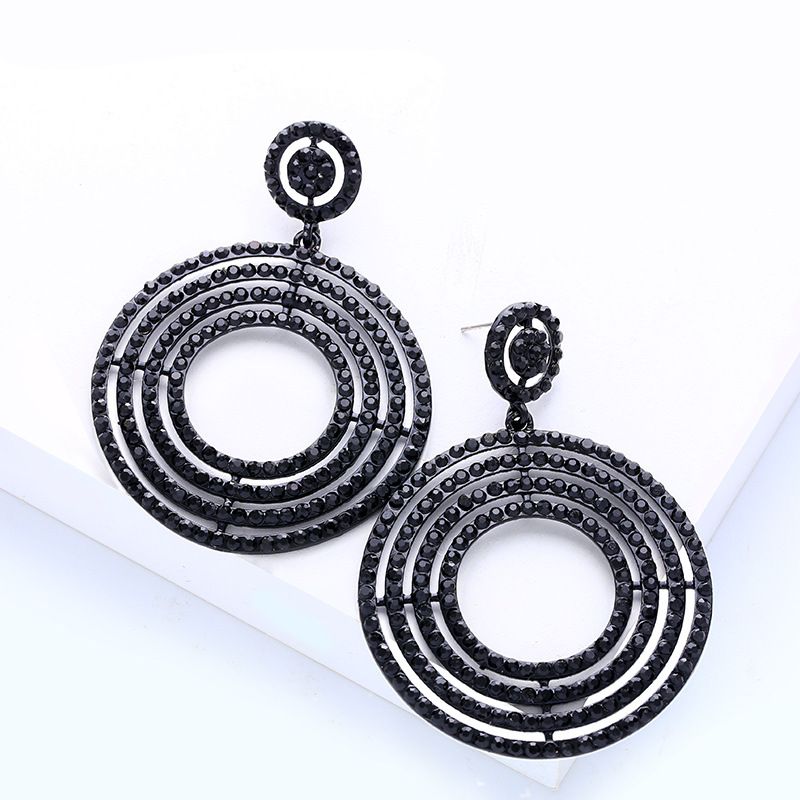 Alloy Fashion Geometric Earring  (black)  Fashion Jewelry Nhas0225-black