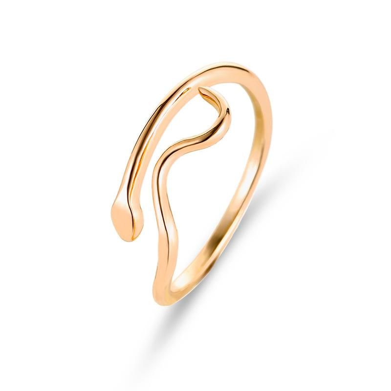 Fashion Open Water Ripple Couple Ring Nhdp157418