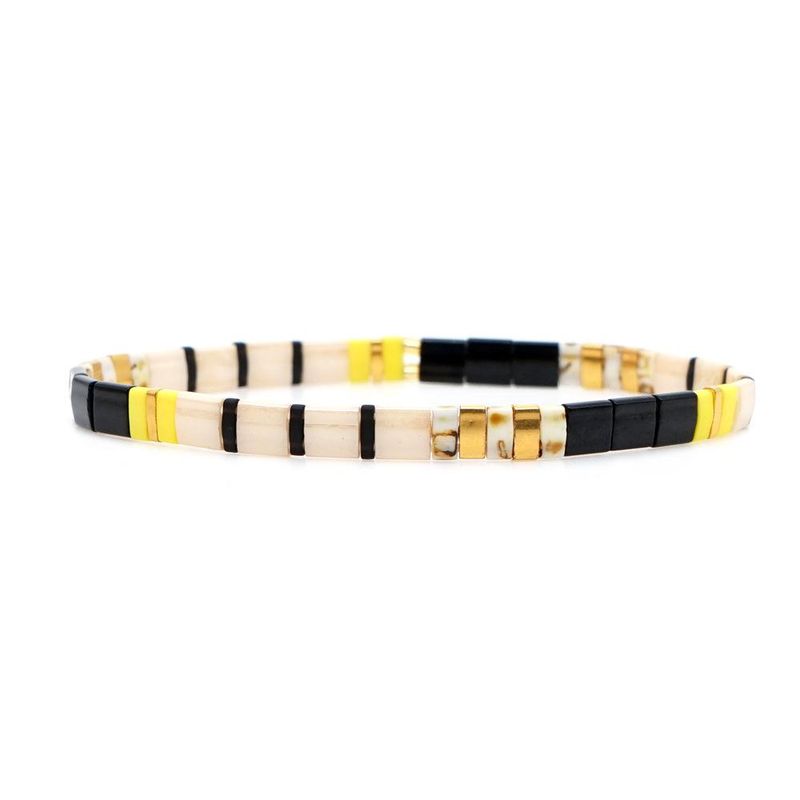 New Imported Tila Bead Woven Bracelet Nhgw157595