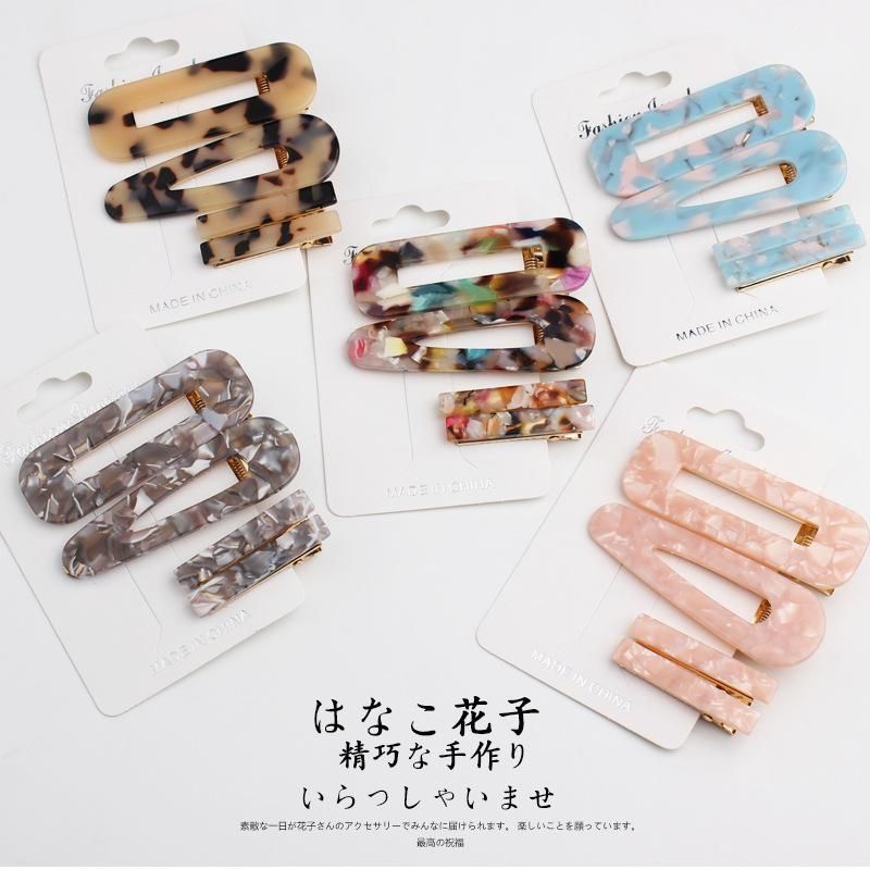 Korean Transparent Side Clip Sweet Bangs Clip Hair Accessories Nhof157725