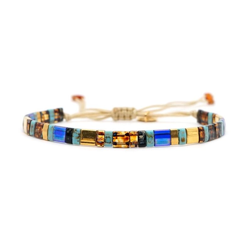 Tila Mixed Color Beaded Miyuki Hand-woven Bracelet Nhgw157795