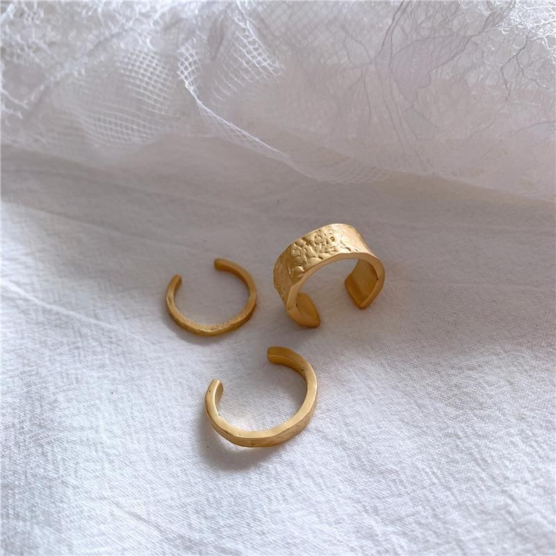 Stylish Metal Brass Bumpy Opening Minimalist Cool Ring Nhyq158296