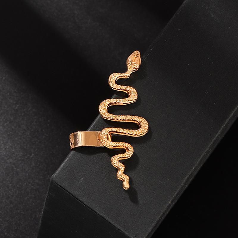 Fashion Metal Snake-shaped Clip Earrings