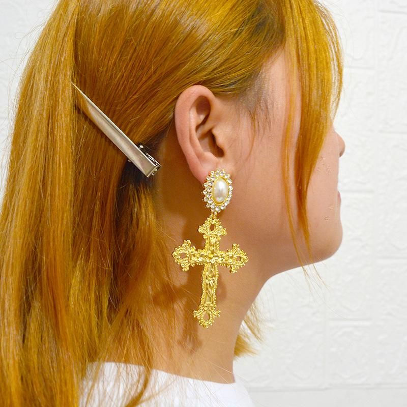 Influx Retro Long Palace Baroque Earrings