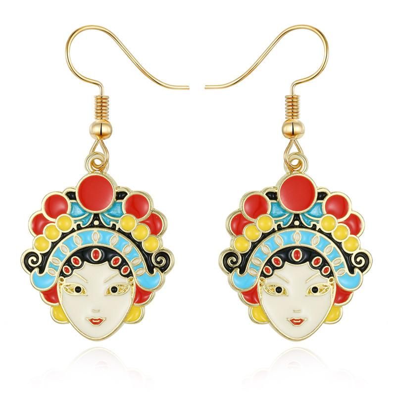 New Peking Opera Facebook Earrings