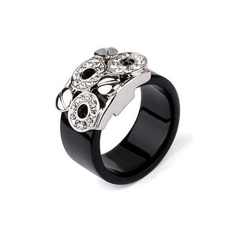 Fashion Hot-spotted Zircon Circle Ring Female