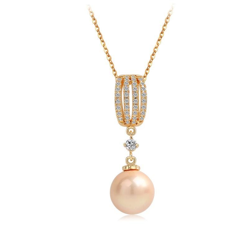 Aaa Zircon Rhyme Necklace Simple Fashion Jewelry Pearl Necklace