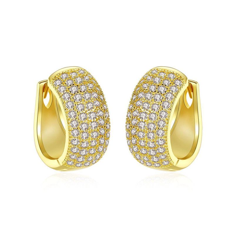 Stud Earrings Fashion Women&#39;s Copper Zirconium Earrings