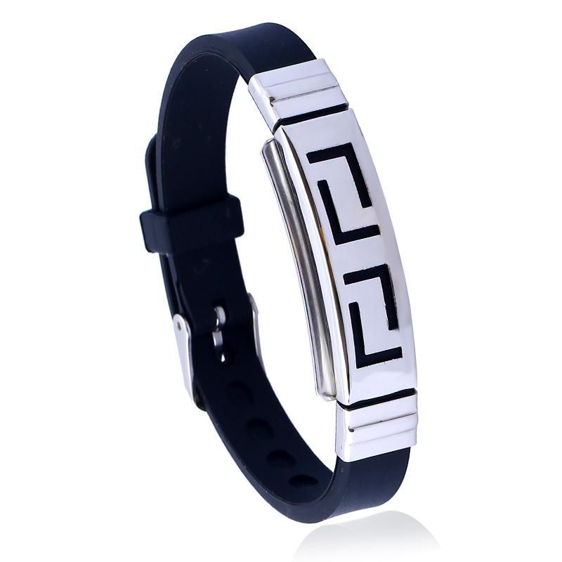 Stainless Steel Bracelet New Gift Men's Specialty Jewelry Personality Creative Silicone Bracelet