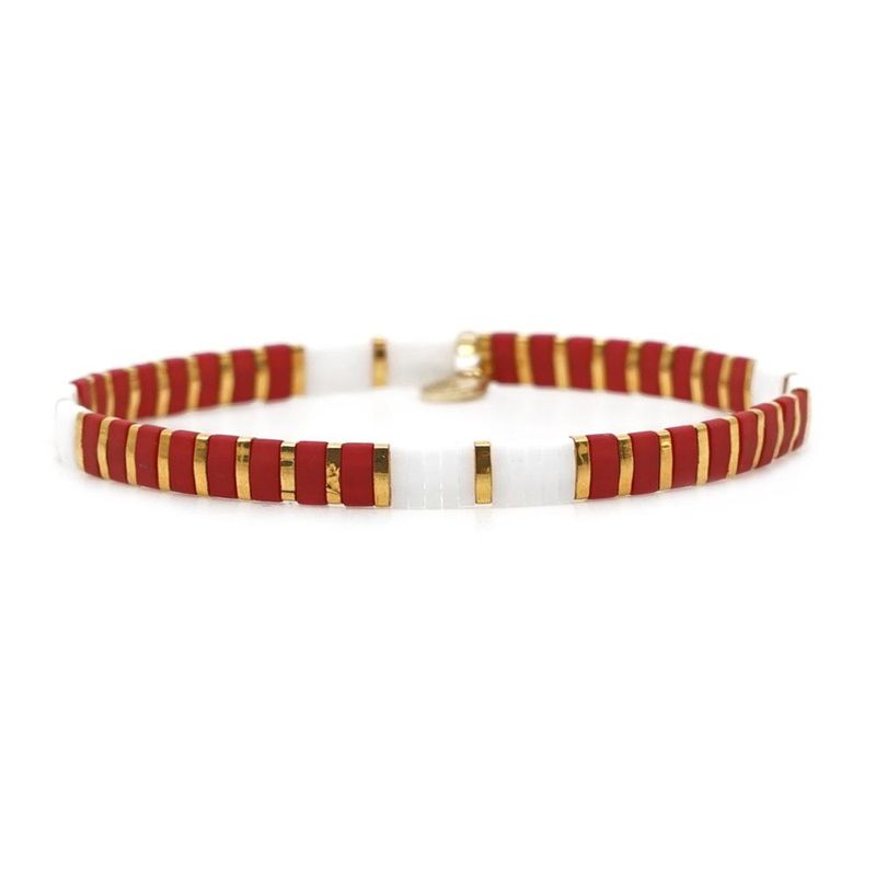 2020 Européen Et Américain Personnalisé Bracelet De Mode De Femmes D'origine Tila Perles Mixte Couleur Correspondant Net Rouge Style